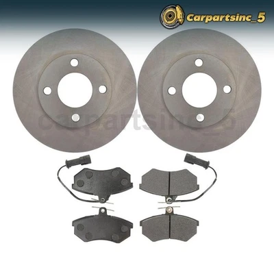 Rotor de freno Pastilla de freno delantera 3 piezas para Audi 100 Quattro 2,3 L 1989 1990 1991 Foto 1 de 4