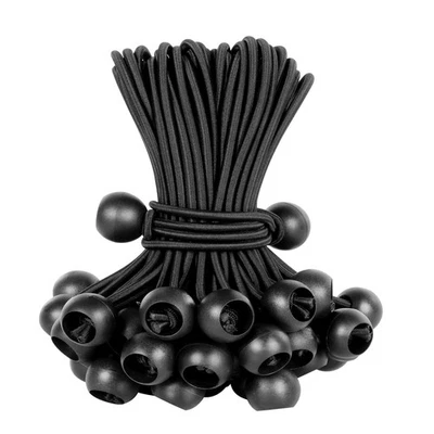 Ball Bungee Cords 6 Inch Bungee Cord with Balls 50 PCS Heavy Duty Bungie Cord B - Image 1 of 4