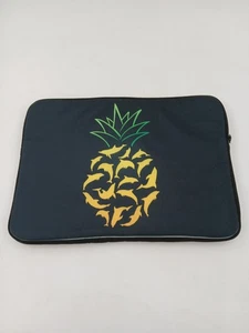 Housse pour ordinateur portable 15 pouces néoprène ananas imprimé dauphin housse rembourrée en mousse - Photo 1/5
