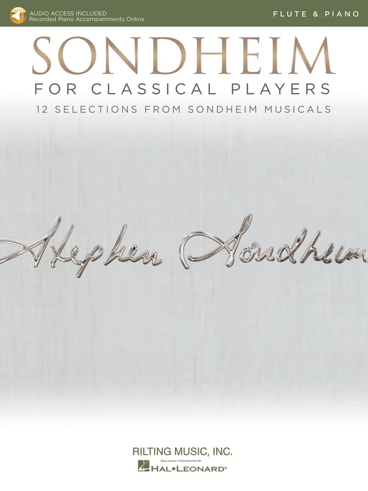 Stephen Sondheim for Classical Players Flute & Piano Sheet Music Book & Audio - Image 1 of 1