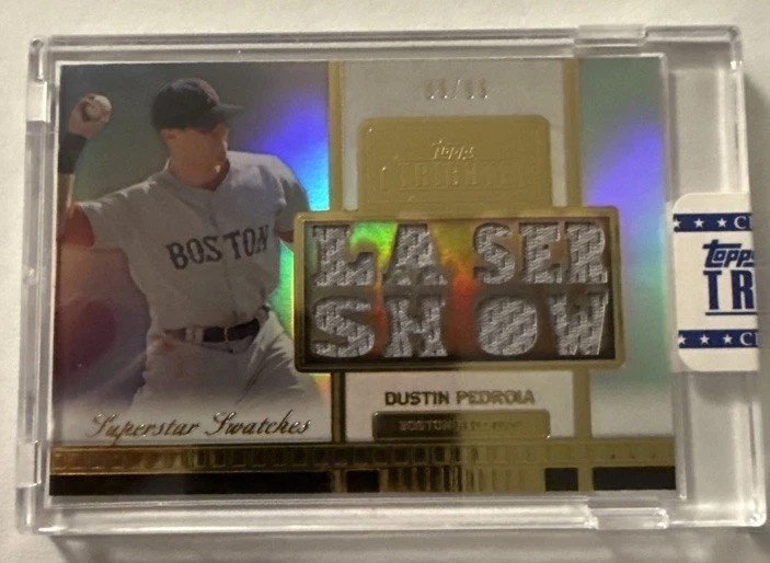 Camiseta deportiva Dustin Pedroia 2012 Topps Tribute Superstar Laser Show refractor/99 RARA Foto 1 de 4
