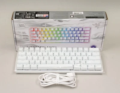 (MA4) Razer Huntsman Mini (RZ03-03390300-R3M1) Wired Gaming Keyboard (White) - Image 1 of 4