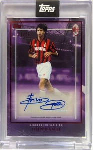 Filippo Galli 23/25 Autograph Leggende Di San Siro Topps AC Milan 125 Anniversar - Imagen 1 de 2