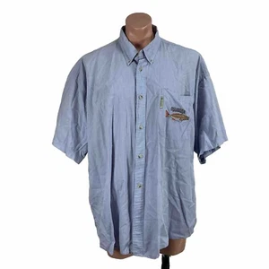 Columbia Sportswear Para hombres XXL PFG Azul Pesca Camisa Abotonada Redfish Mike S - Imagen 1 de 9