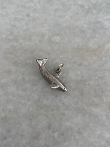 Vintage Sterling Silver 925 Whale Charm Pendant - Picture 1 of 4