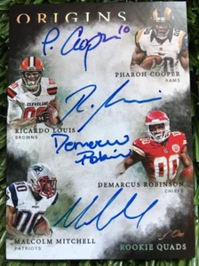 2016 Origins Quads MITCHELL / COOPER/ROBINSON/LOUIS AUTO RC 1/1 Wow - Picture 1 of 2