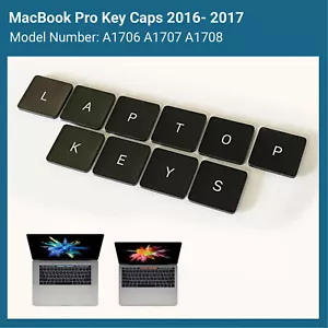 MACBOOK PRO KEY CAPS & BUTTERFLY CLIP REPLACEMENT 2016 2017 A1706 A1707 A1708 - Picture 1 of 8