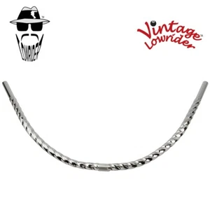 BICYCLE HANDLEBAR 25.4MM TWISTED MOON ROUND CRUISER LOWRIDER CHOPPER CHROME. - Picture 1 of 1