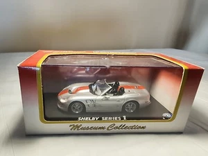 SHELBY MODEL CAR SERIES 1 SILVER/RED 1:43 KYOSHO MUSEUM COLLECTION - Picture 1 of 4