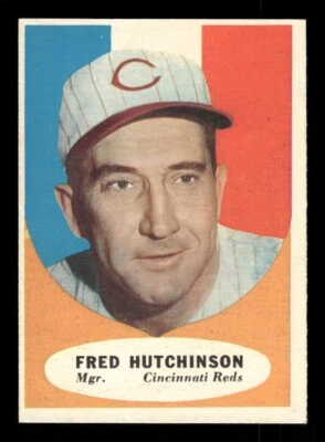 1961 Topps Baseball 135 Fred Hutchinson (1) Cincinnati Reds - Image 1 of 2