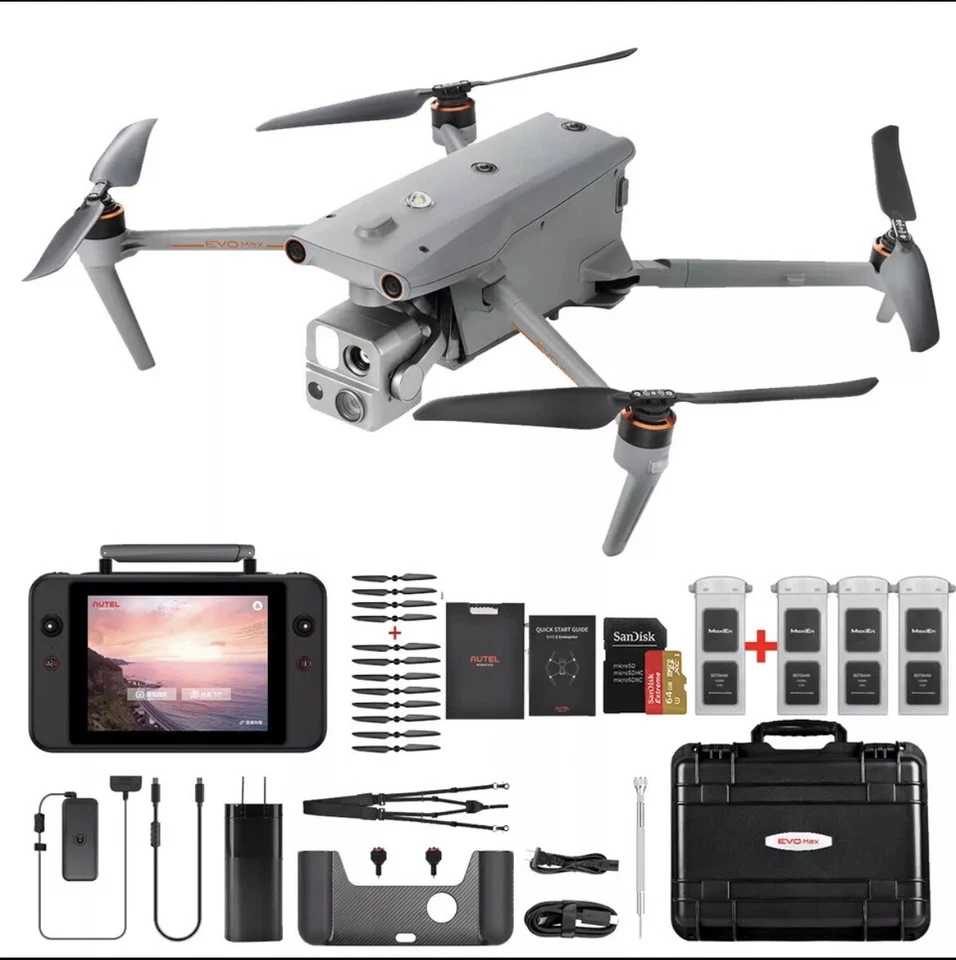 Autel Robotics EVO Max 4T Fly More Bundle Thermal Camera 8K HD Laser Rangefinder - Image 1 of 4