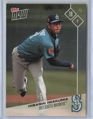 2017 Topps Now #OD-206 Hisashi Iwakuma Seattle Mariners - Image 1 of 2