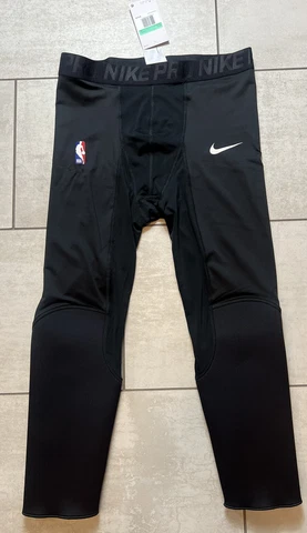 Nike Pro Hyperstrong NBA Black Dry Padded 3/4 Tights Mens Size XL Player Issued Cover