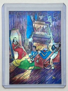 The Munsters Limited Edition Artist Signed “Addams Family” Refractor Card 1/1 - Picture 1 of 2