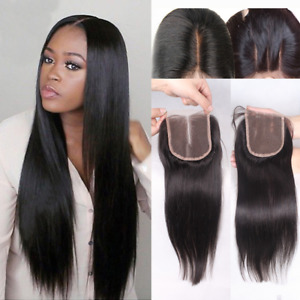 3 Parting Swiss Lace Closure Brazilian Unprocessed Virgin Human Hair Extensions