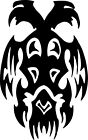Adler Wappen Tribal Aufkleber für Auto, Fenster, Wände