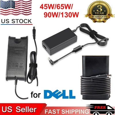 130W 90W 65W Laptop Charger AC Adapter For Dell Inspiron Latitude XPS Power Cord - Image 1 of 4