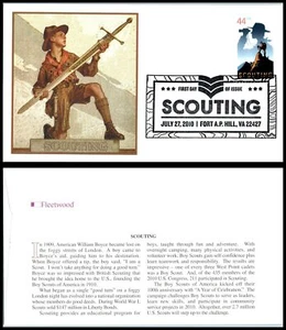 2010 Scouting 100th Anniversary Scouts Sc 4472 FDC pictorial Fleetwood cachet - Picture 1 of 1