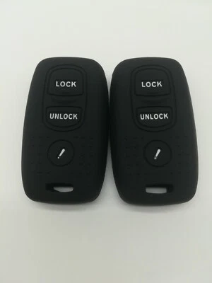 2*Black Fob Protect Key Cover for 2004-2008 Mazda 3 Mazda 6 Mazda MPV KPU41846 - Image 1 of 4