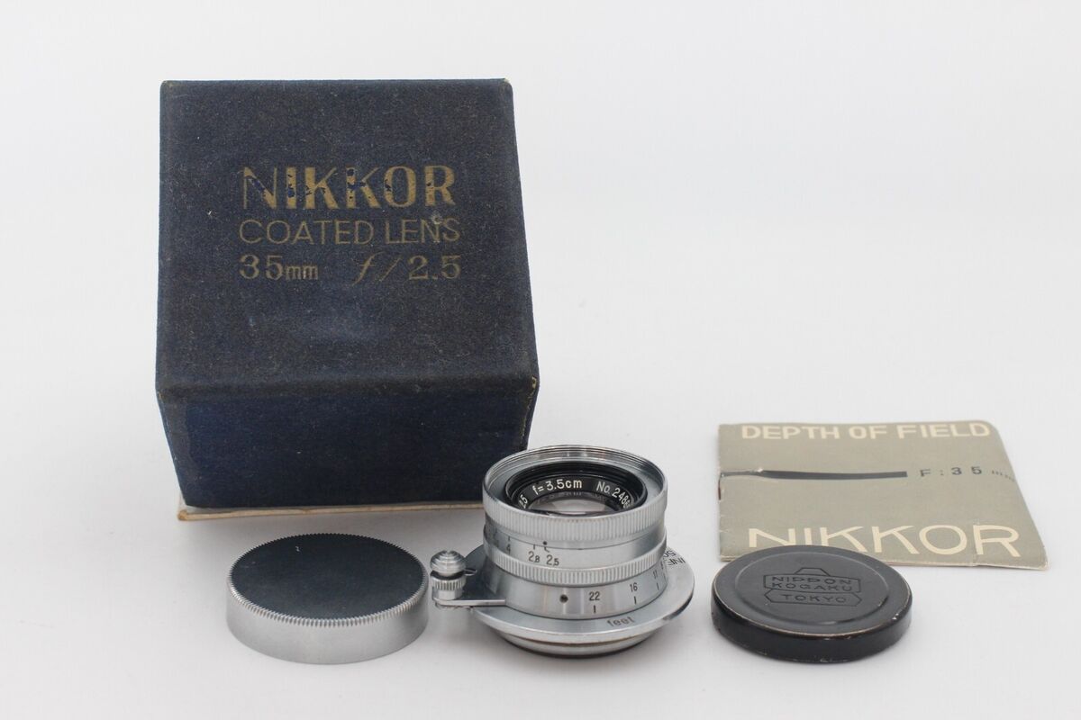 Nikon NIKKOR W Camera Lenses 35mm Focal f/2.5 Maximum Nikon NIKKOR W Camera Lenses 35mm Focal f/2.5 Maximum