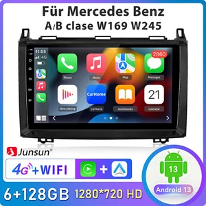 6+128G Carplay Autoradio Für Mercedes-Benz A/B Klasse/Vito W169 W639 W245 GPS 4G - Bild 1 von 11