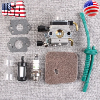 New Carburetor for STIHL FS55 FS55R FS55RC KM55 HL45 KM55R FS38 w/ Fuel Line USA - Image 1 of 4