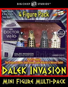 Doctor Who Dalek Invasion Mini Figurines Bobble Buddies by Big Chef Studios NEW - Picture 1 of 8