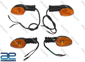 Avant & Arrière Gauche Droit Clignotant Set 4 Unité Pour Yamaha FZS Fazer Szx - Photo 1/11