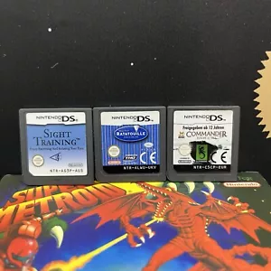 3x Nintendo DS DS Lite Games Sight Training Ratatouille TESTED FREE TRACKED POST - Picture 1 of 13