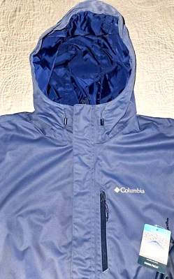 NEW COLUMBIA, MENS SIZE 1X, HIKEBOUND WATER💧PROOF FULL-ZIP🔷JACKET, MSRP $80.00 - Image 1 of 4