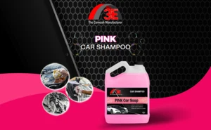 3E Pink Foaming Car, PH Neutral Car Wash Shampoo Body,Concentrate High Foam Suds - Picture 1 of 19