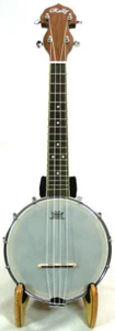 Rally Ukulele banjo, wood resonator- Aquila strings, hard case DUB02-Long series - Picture 1 of 7