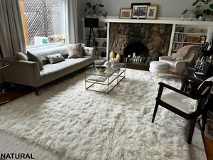 SUPER THICK FLOKATI RUGS | PLUSH 3.5" SHAG PILE | GREAT QUALITY | WOOL AREA RUG - Picture 1 of 14