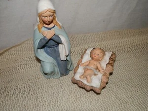 Estatuillas vintage, hechas en Taiwán, Homco 5204, María y el Niño Jesús - Imagen 1 de 5