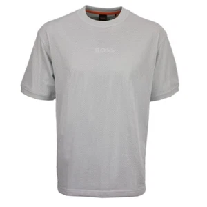 BOSS Herren T-Shirt Te summer mesh Relaxed Fit blau 50536762 474 open blue - Picture 1 of 6