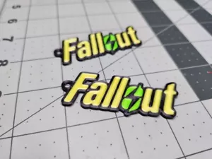 Schlüsselanhänger Fallout Logo. 3D gedruckt - Bild 1 von 2