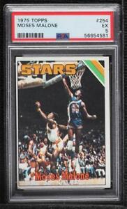 1975-76 Topps Moses Malone #254 PSA 5 Rookie RC HOF