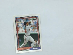 Brian Hunter 1992: Atlanta Braves: como nuevo: Topps 611 - Imagen 1 de 2