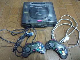 Sega Saturn SS Clear Skeleton Black Limited console W/Controller Tested Working