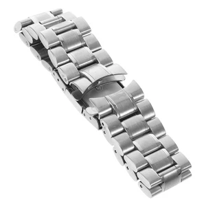 22 mm Uhrenarmbänder für Herren Edelstahl passend für gebogene Enden Band Miss - Bild 1 von 12