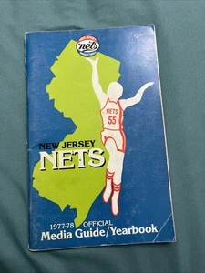 1977-1978 NBA New Jersey Nets Media Guide Anuario/Hillman Buen Estado - Imagen 1 de 4