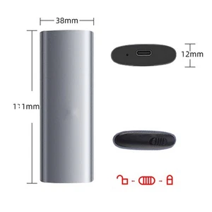 External SSD Cartridge Dual Protocol 10Gbps Efficient Heat Dissipation - Photo 1/12