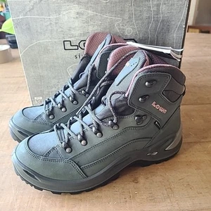 Lowa Damengröße 8,5 Renegade GTX halbhohe Stiefel All Terrain graphit rose Wandern NEU - Bild 1 von 9