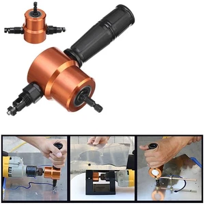 Accesorio de taladro eléctrico con orificio mordedor cortador de chapa de doble cabezal 1500-3000 rpm - Imagen 1 de 8