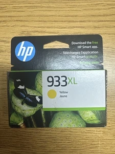 GENUINE HP 933XL High-Yield Yellow Ink Cartridge CN056AN NEW SEALED Ex Sept/2025 - Picture 1 of 2