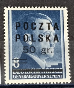 Lokal Polen - Aufdruck Polska Poczta Krakau postfrisch signiert - Bild 1 von 1