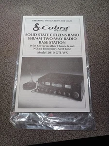 Cobra 2010 GTL WX SSB/AM Base Station CB Radio Instruction Manual Complete - Zdjęcie 1 z 11