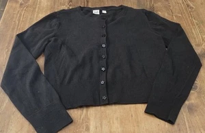Gap Kids Girls Black Star Button Up Cardigan Size XL - Picture 1 of 6