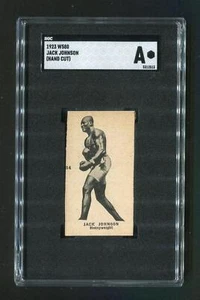 1923 W580 # Jack Johnson SGC Authentic Hand Cut Boxing Card - Picture 1 of 2