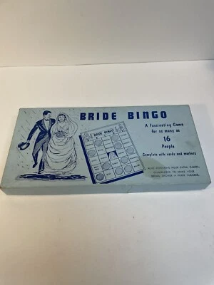 1957 BOARD GAME "BRIDE BINGO" NO. 1027 THE LEISTER GAME COMPANY - Image 1 of 4